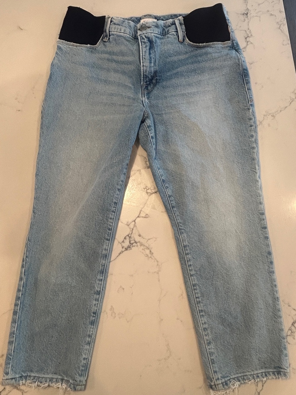 Good American Good Girlfriend Petite Maternity Jeans 8/29